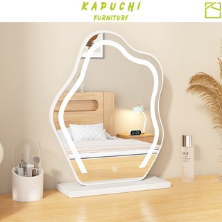 Gương để bàn trang điểm đèn LED cảm ứng sang trọng decor bàn trang điểm phòng ngủ KAPUCHI - KP294