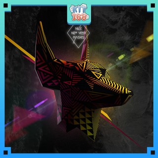 Mô hình giấy đồ vật đồ chơi Đầu Anubis ảo ảnh