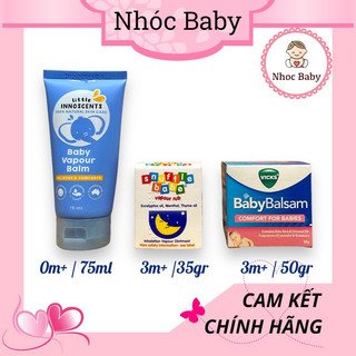 Dầu bôi ấm ngực giảm ho Vicks Baby Balsam 50gr date 2026
