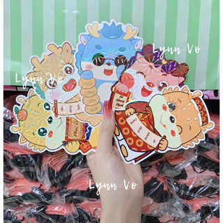 [SET 10 cái] Bao Lì Xì CHIBI PHẢN QUANG CAO CẤP.