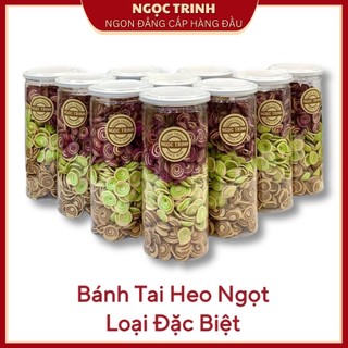 (Hủ 300G) Bánh Tai Heo Mix Loại Ngon Bánh Tráng Ngọc Trinh
