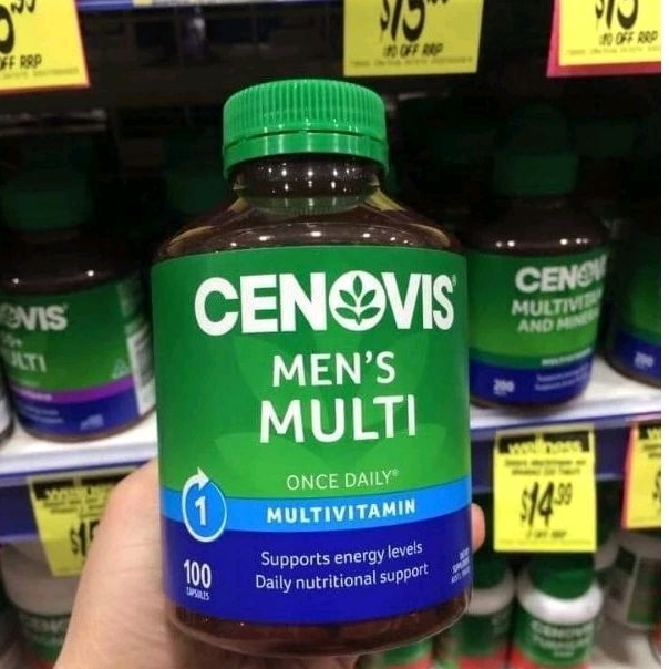 Vitamin Tổng Hợp Cenovis Once Daily Men Multi Vitamins and &amp; minerals 100 viên