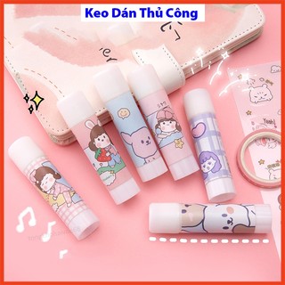 Keo Dán Hồ Khô Dán Thủ Công, Họa Tiết Hoạt Hình Cute Thiết Kế Đơn Giản Tiện Dụng