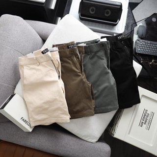 Quần short kaki nam form Slimfit trên gối trẻ trung- Vải kaki co giãn -  SKKN
