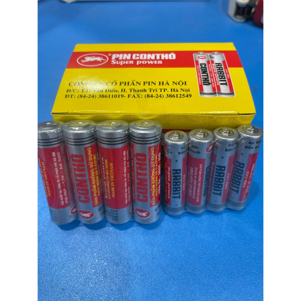 Vỉ pin đũa 2A, 3A gồm 4 pin
