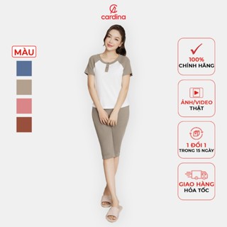 Bộ tăm lạnh nữ CARDINA thiết kế cổ trụ quần lửng chất liệu cao cấp co dãn thoải mái phù hợp với nhiều độ tuổi 4BFL01