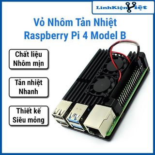 Vỏ nhôm tản nhiệt Raspberry Pi 4 Model B kèm quạt tản nhiệt/không kèm quạt tản nhiệt