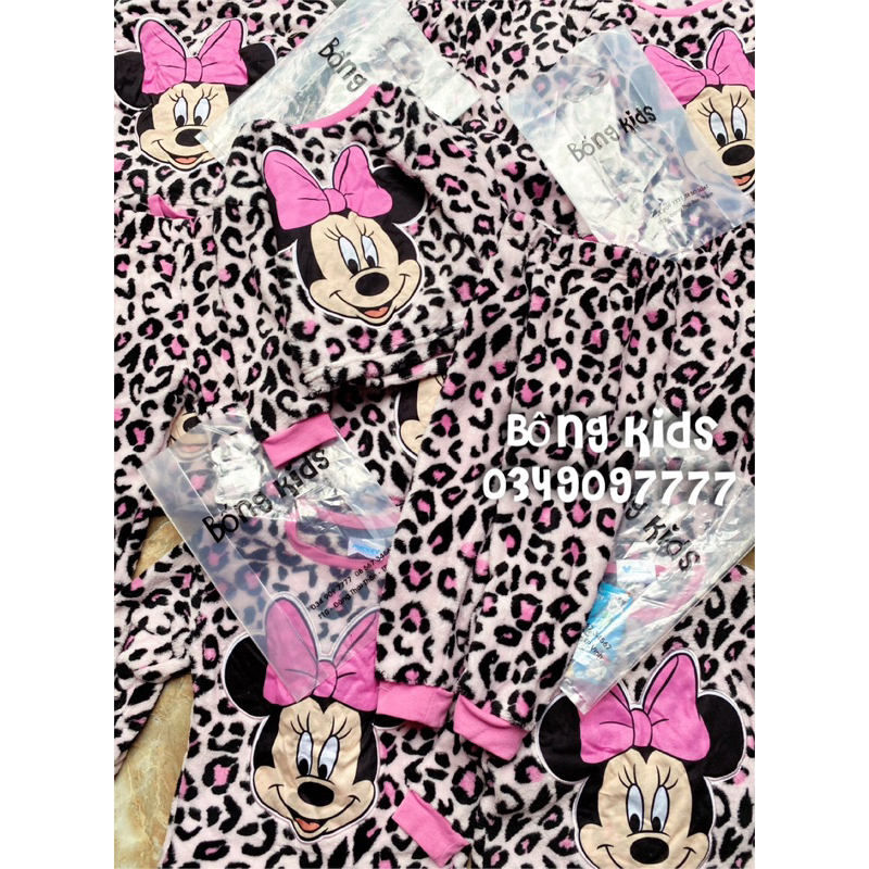 Bộ Bông Bé Gái Minnie Đốm Hồng DN
