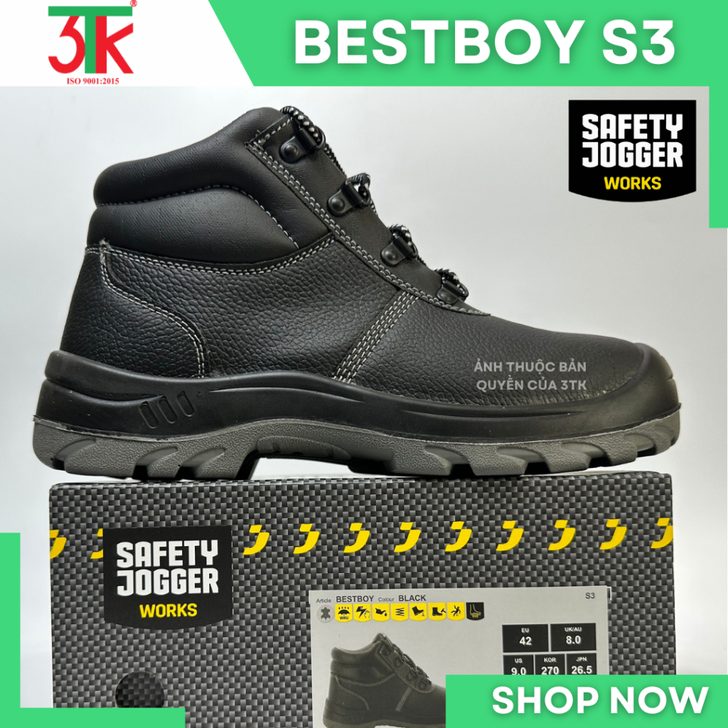 [ CHÍNH HÃNG ] Giày bảo hộ Safety Jogger Bestboy S3