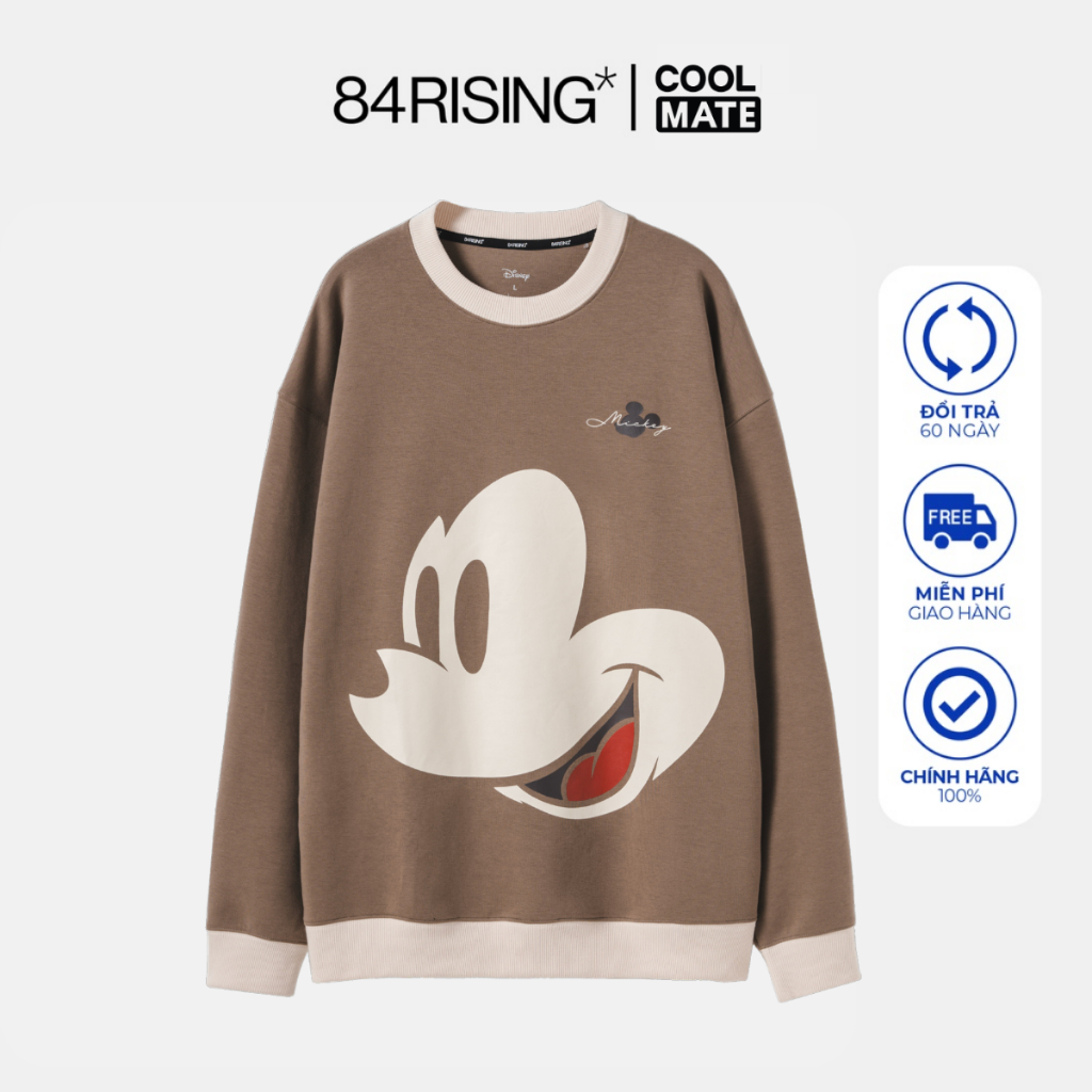 Áo Disney nỉ oversize 84RISING Mickey Mouse