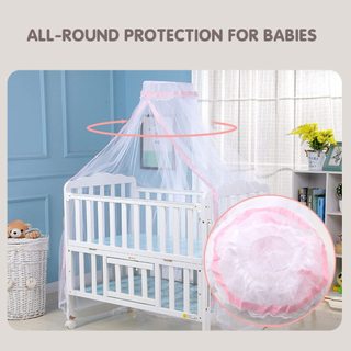 Màn và khung treo inox Nôi Mái Vòm Lưới Cho Bé Trẻ Em Chống Muỗi Sơ Sinh Có Thể Gập Lại Chống Muỗi Lưới