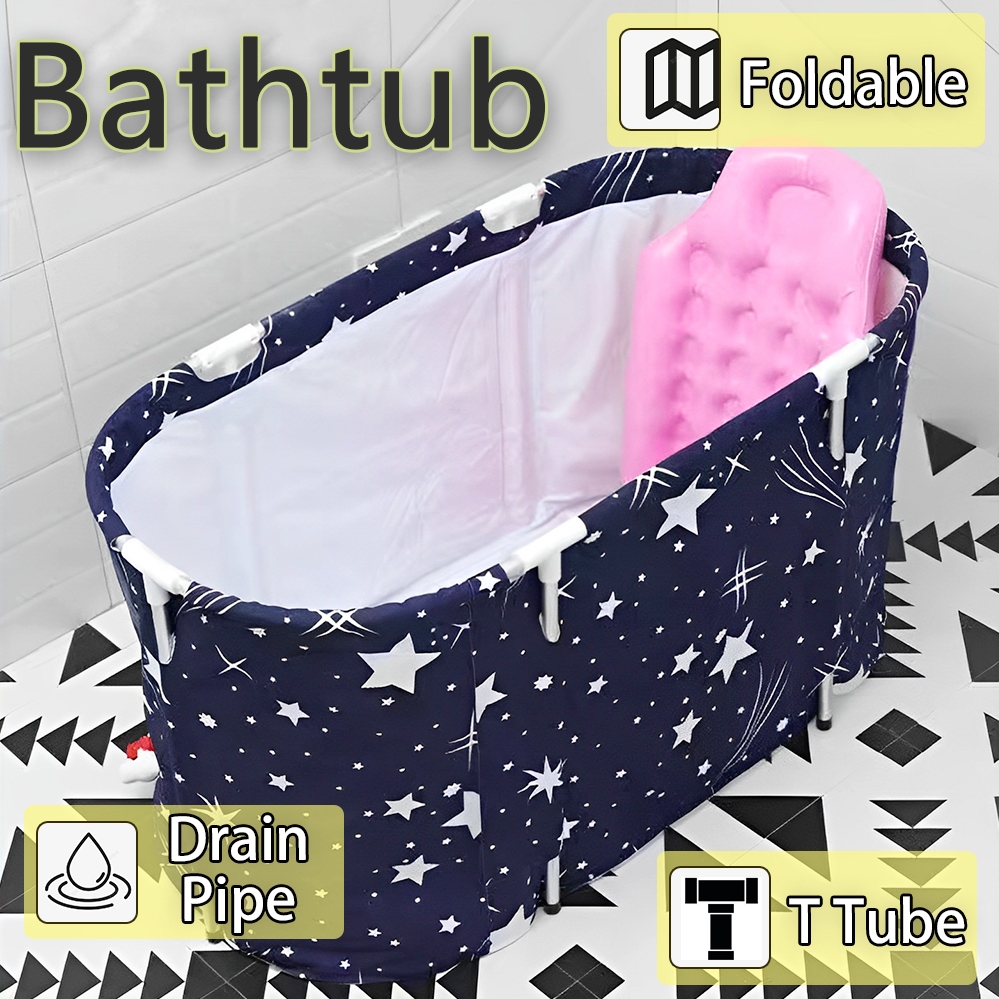 Bồn tắm dành cho người lớn 120 cm | Bồn tắm spa gia đình|Có thể gập lại và ổn định|Giữ ấm tốt|Bồn tắm dày|Bồntắm vòi sen