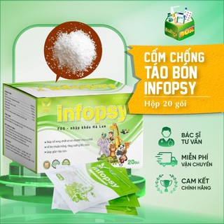 Cốm chống táo bón Infopsy - bổ sung chất xơ tiên tiến phối hợp Inulin & FOS (H 20 gói)