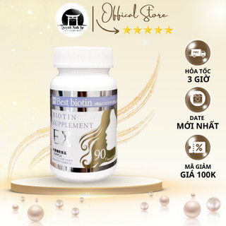 Viên uống mọc tóc best biotin supplement ex nhật bản hộp 90 viên