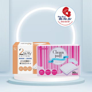 Bông tẩy trang Clean Puff 80 miếng Nhật - Giá sỉ