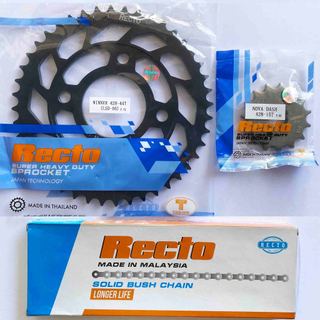 Sên RECTO vàng 10 ly, nhông dĩa Recto cho Winner, Winner X
