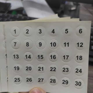 Miếng tem size số dán quần áo trẻ em - Decal Size 1,2,3,4,5,6,7,8,9,10,11,12..29,30 (Quà Tặng khi mua 100 tờ)