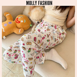 QUẦN DÀI GAMECRAYON Unisex DƯỚI 62kg ❤️ Quần dài thun lạnh hoạt hình mặc nhà nam nữ form rộng Freesize Molly Fashion