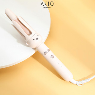 Máy uốn tóc xoăn tự động AKIO trục uốn  công nghệ mới hẹn giờ X10 cổng ion phiên bản 2024