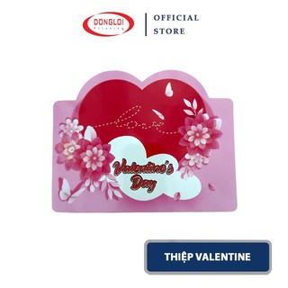Thiệp Và Tag Giấy Valentine In Hình Trái Tim Dễ Thương