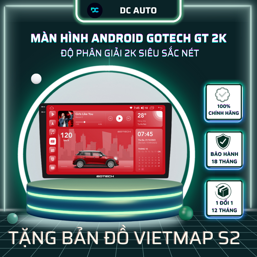 Màn Hình Android Cho Ô TÔ GOTECH GT 2K