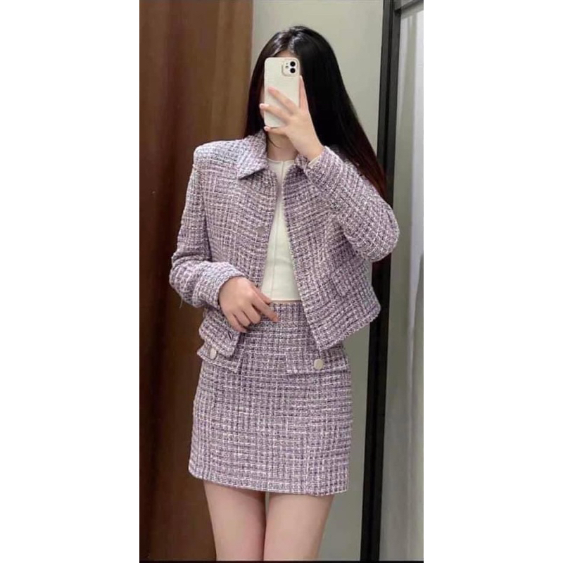 Sét dạ zara auth size xs newtag