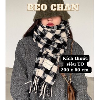Khăn quàng cổ khăn choàng cổ khăn len quàng cổ nam khăn choàng cổ nữ len vintage mềm mịn dày ấm đính kèm quả dứa BeoChan