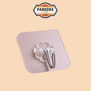 Combo móc dán tường treo đồ trong suốt - móc dính cường lực siêu dính đa năng | pandora.store