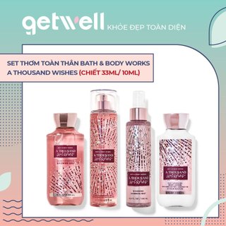 Mẫu thử Sản Phẩm Tắm Dưỡng Xịt Thơm Toàn Thân Bath & Body Works - A THOUSAND WISHES