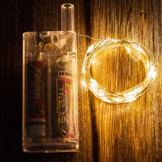 Dây đèn Led 3m fairy light dùng pin AA (không kèm pin), đèn Led AA trang trí nhà cửa