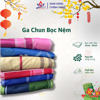 Ga lẻ thun lạnh, Drap chun bọc nệm cao 15cm đếm 20cm, Drap thun mát lạnh