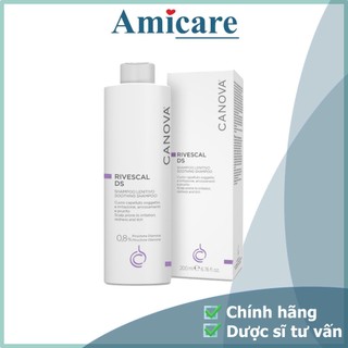 ✅  Canova Dầu Gội Giảm Nấm Dịu Nhẹ Cho Da Kích Ứng, Da Gàu Rivescal  DS – Soothing Shampoo 200ml