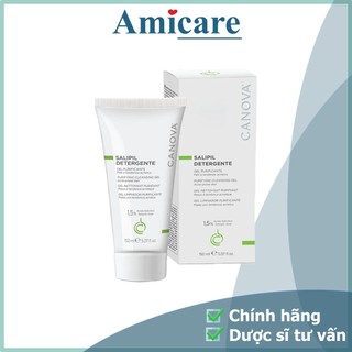 ✅  Canova Gel Rửa Mặt Kiềm Dầu, Giảm Mụn SALIPIL DETERGENTE - PURIFYING CLEANSING GEL 150ml
