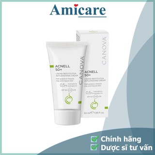 ✅  Canova Kem Chống Nắng Giảm Mụn Dành Cho Da Mụn, Da Nhạy Cảm ACNELL 50+ Replenishing Cream 50ml
