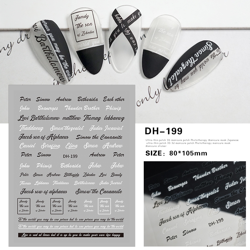 sticker nail trang trí móng mã mới a