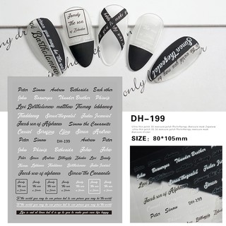 Sticker nail trang trí móng mã mới a