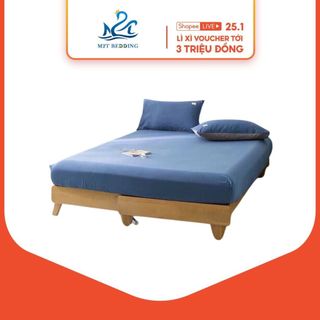  Bộ ga giường và 2 vỏ gối nằm Cotton Tici M2T BEDDING - Ga giường bo chun theo yêu cầu
