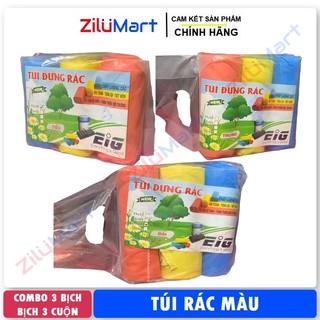 Túi rác 3 màu nhiều kích cở