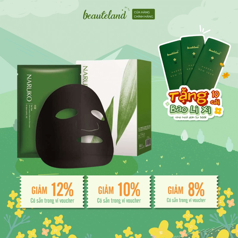 Mặt nạ Naruko Tea Tree Shine Control & Blemish Clear Mask (bản Trung)
