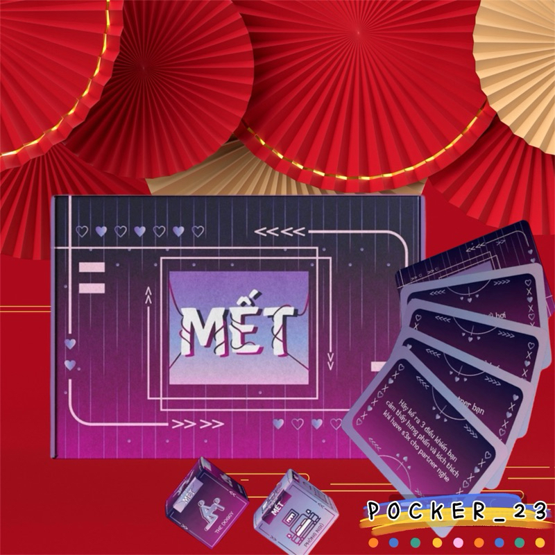 Bộ Bài MẾT 60 Lá Cao Cấp, Bộ Bài Dành Cho Cặp Đôi Khám Phá Đối Phương Đầy Sự Hưng Phấn, Thú Vị