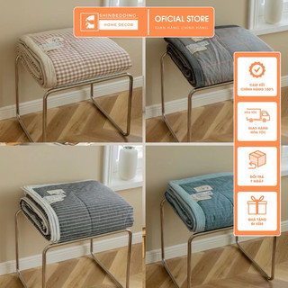 Set Chăn Ga Trần Bông Cotton Linen Kẻ 11 Mẫu Cực Sang Chảnh Hàng Chuẩn Xuất Nhật (Shinbedding.shop)