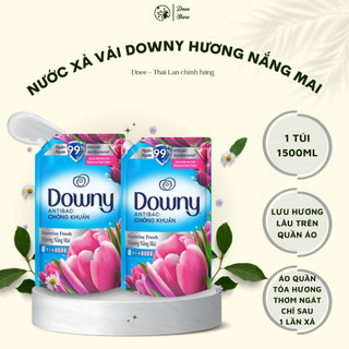Nước xả vải đậm đặc Downy hương Nắng Mai 1.5L, Nước xả vải cho da thường lưu giữ hương lâu đánh bay ẩm mốc
