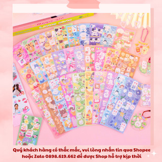 Hình dán lấp lánh, sticker ngộ nghĩnh, cute, đáng yêu, trang trí vở, sổ, thiệp