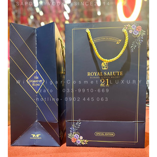 (35x23x15cm) TÚI GIẤY đựng R.ượu CHIVAS 21Yo