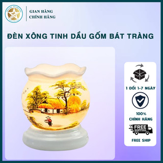 Đèn xông tinh dầu gốm bát tràng
