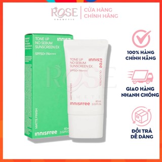 Kem Chống Nắng Innisfree Tone Up No Sebum ⚡[CHÍNH HÃNG]⚡ Hàn Quốc Nâng Tông Trắng Hồng, Cho Da Mịn Màng Sunscreen 50ml