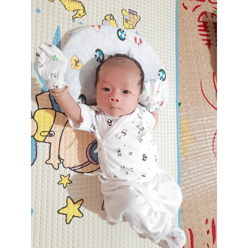 Áo Sơ Sinh Tay Ngắn/ Tay Dài Cột Dây HotGa Cho Bé Sơ Sinh 3-5kg, Vải Mềm