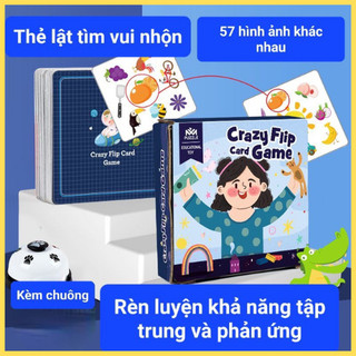 [Kèm Chuông] Board Game Bộ Thẻ Tương Tác Smach & Match Lật Tìm Vui Nhộn Phát Triển Sớm Montessori Cho Trẻ- Panda Toys