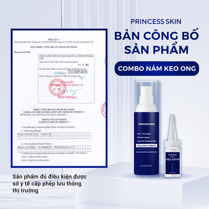Combo Kem nám Keo ong (tạm biệt nám )