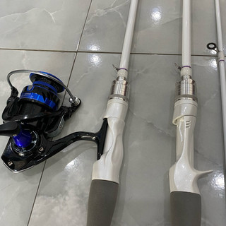 Bộ cần máy đứng cÂu ngâm câu lure 2.1m 2.4m